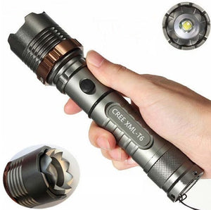 Illuminate Your Adventures with the T6 Zoom Rechargeable Flashlight
