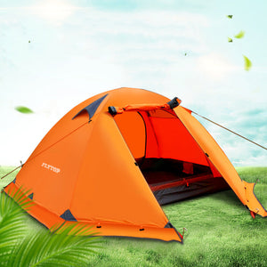 Experience the Great Outdoors with Our Double Aluminum Pole Anti-Storm Travel Camping Tent