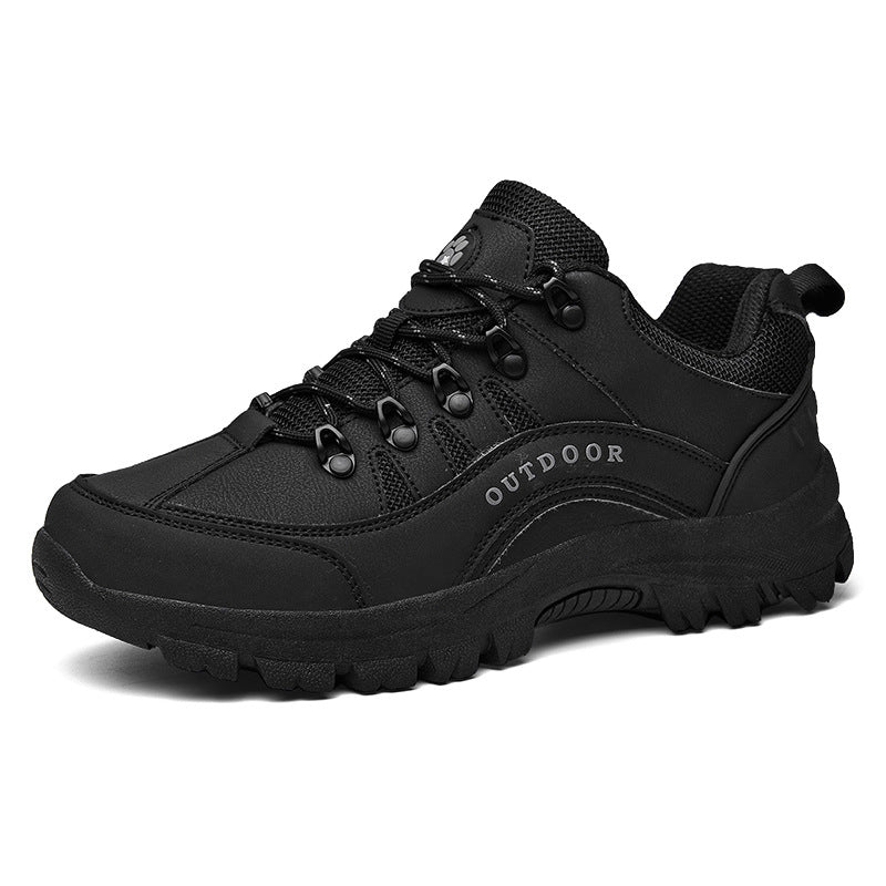 Outdoor Sports Leather Low-top Hiking Shoes