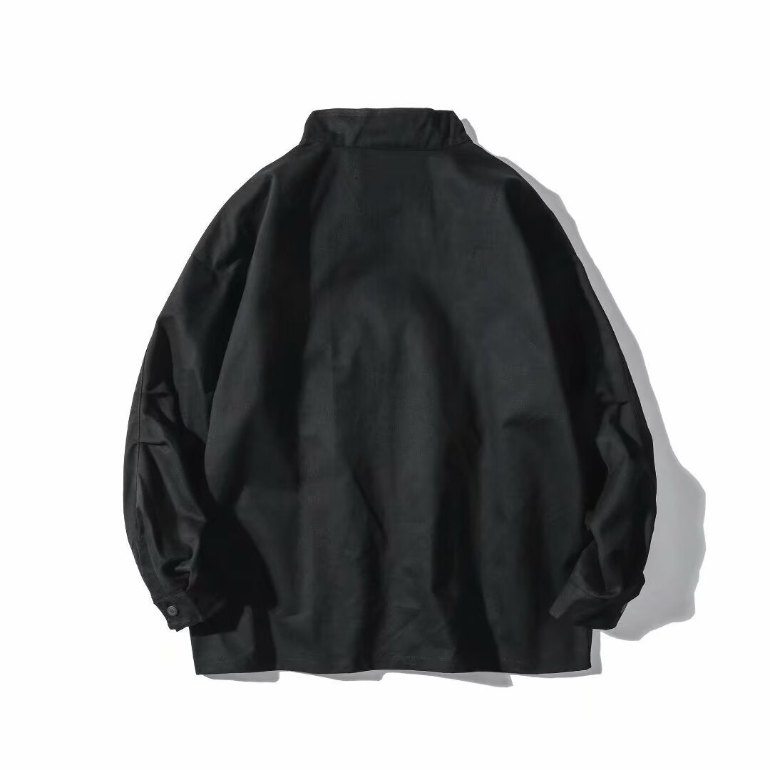 Multi-pocket Workwear Hong Kong Style Casual Jacket