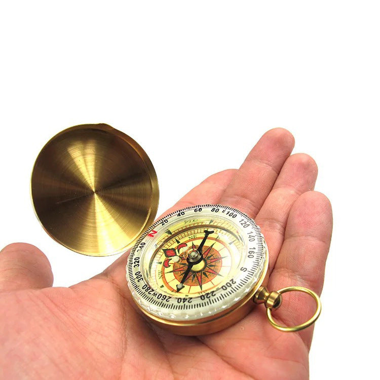 Outdoor Pocket Watch Copper Compass