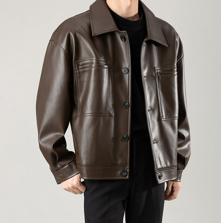 PU Autumn Leather Jacket