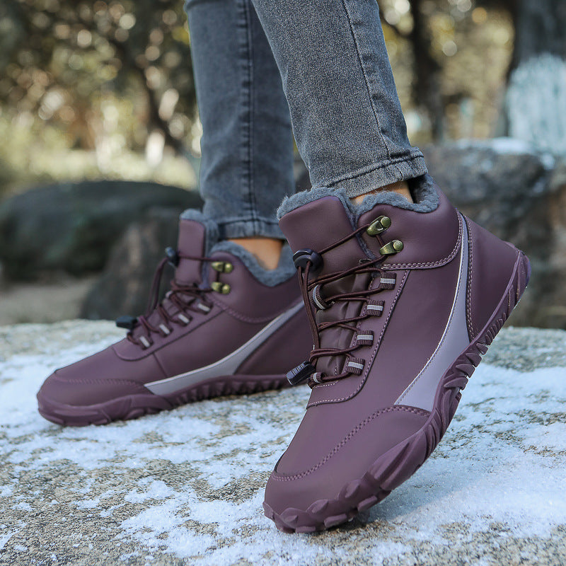 Men And Women Fleece-lined Warm Snow Boots