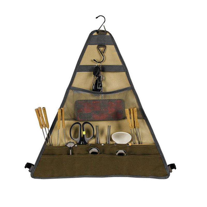 Spatula Spoon Hanging Cookware Foldable Tableware Bag