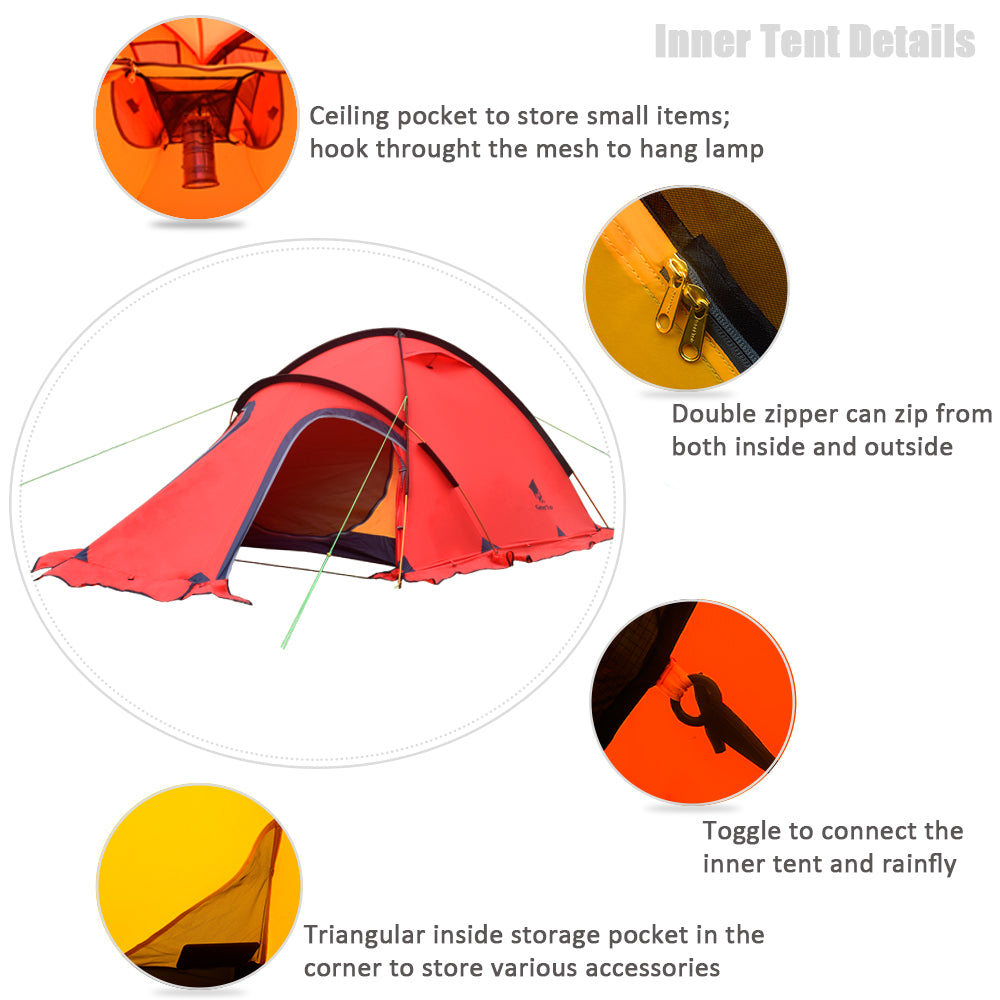 Outdoor Survival Double-layer Outdoor Tent