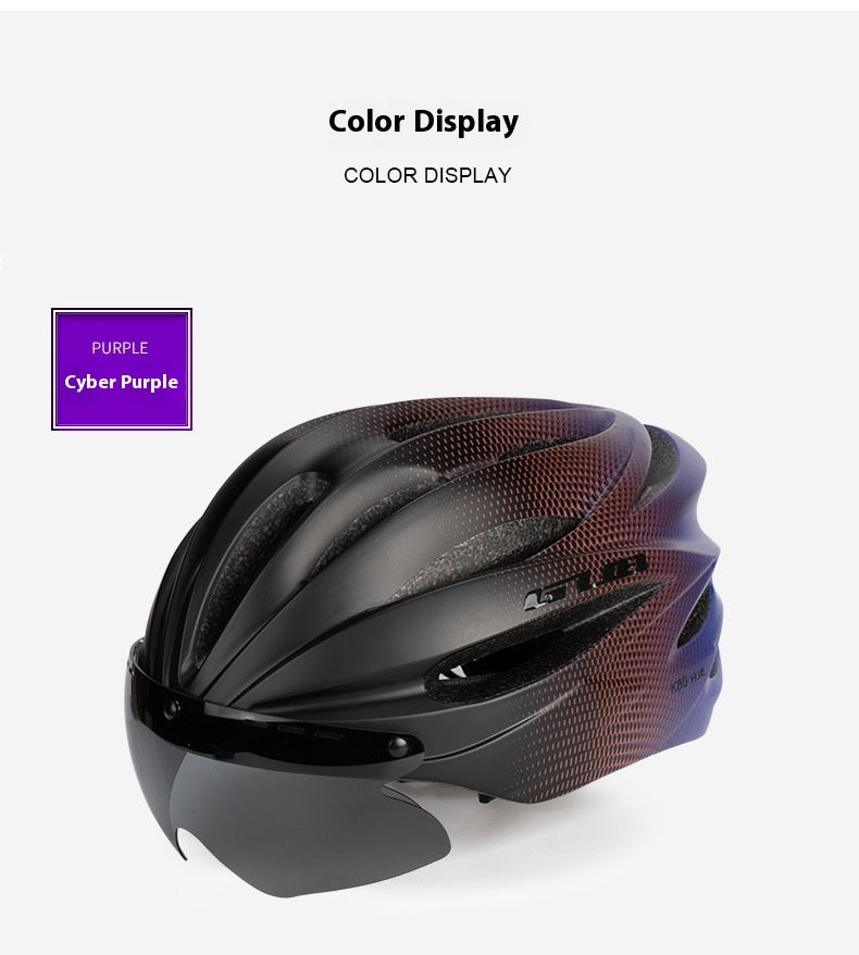 Integrated Riding Cap Magnetic Goggles Helmet