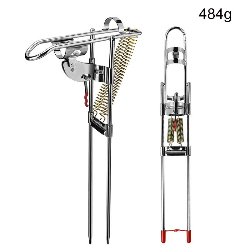 Fishing Rod Holder Spring Automatic Stainless Steel