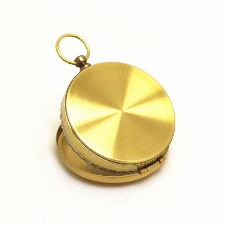 outdoor pocket watch copper compass