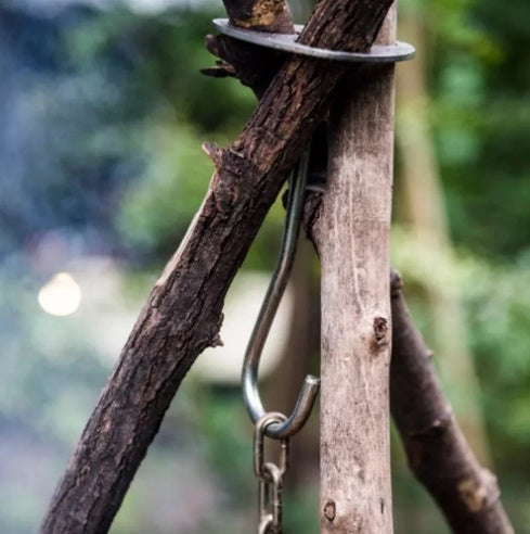 Stainless Steel Hanger Camping Tripod Hanging Pot Rack