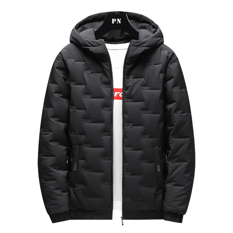 Men Warm Hooded Cotton Jacket