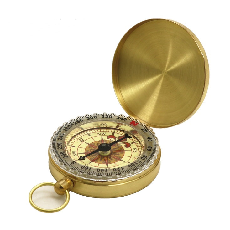 outdoor pocket watch copper compass