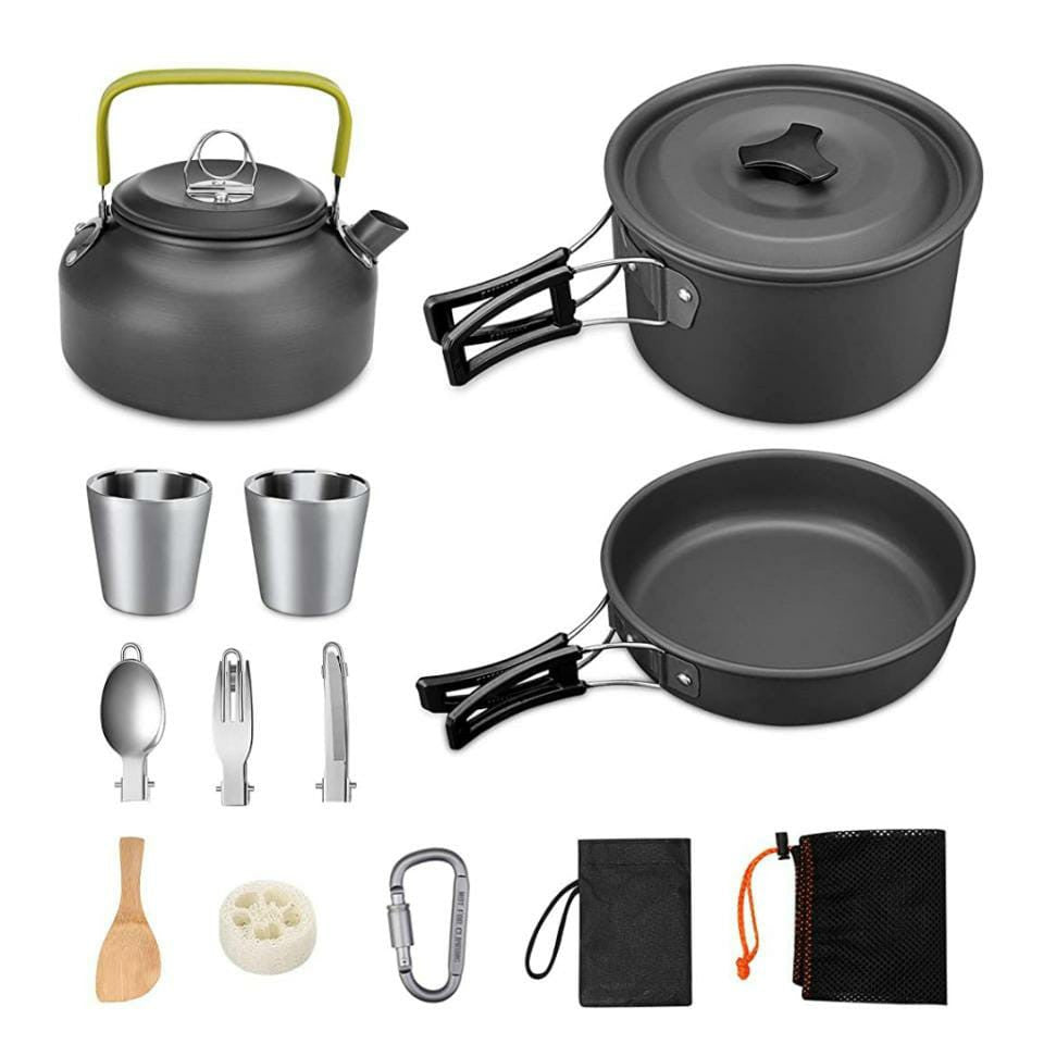 Camping Teapot Set Pot Stove