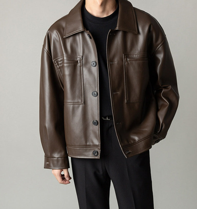 PU Autumn Leather Jacket