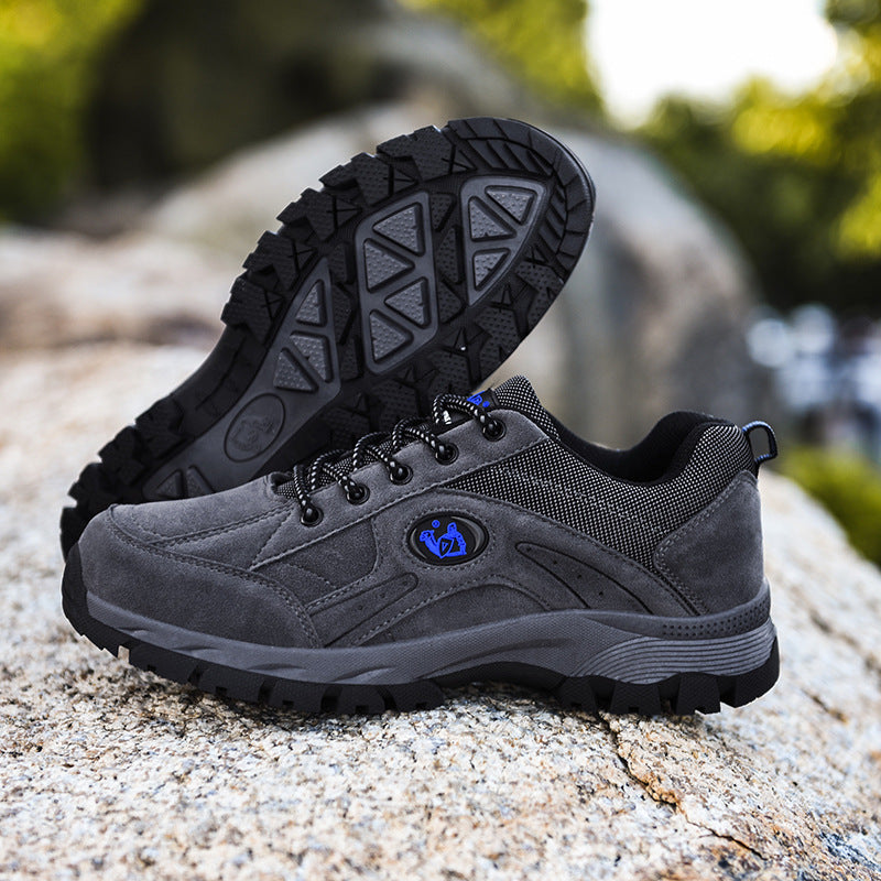 Men's Hiking Shoes Plus Velvet Warm Cotton Shoes