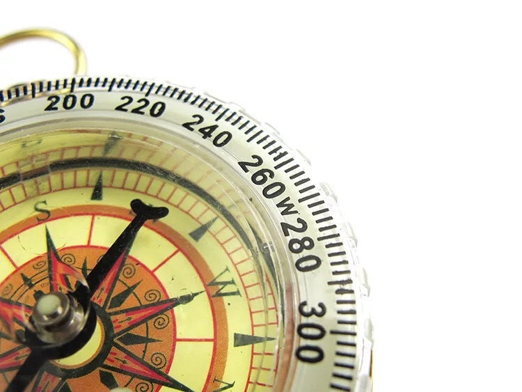 Outdoor Pocket Watch Copper Compass