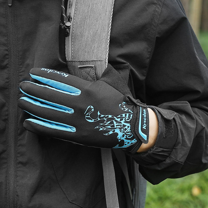 Outdoor Mountain Bike Long Finger Breathable Gloves