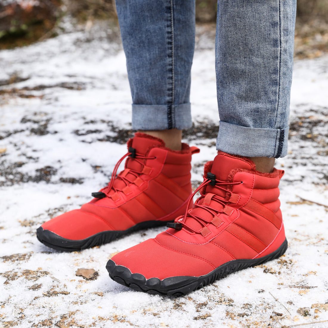 Non-slip Snow Boots Waterproof Fleece-lined