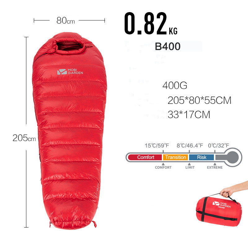 Cold-proof Mummified Professional Camping Sleeping Bag