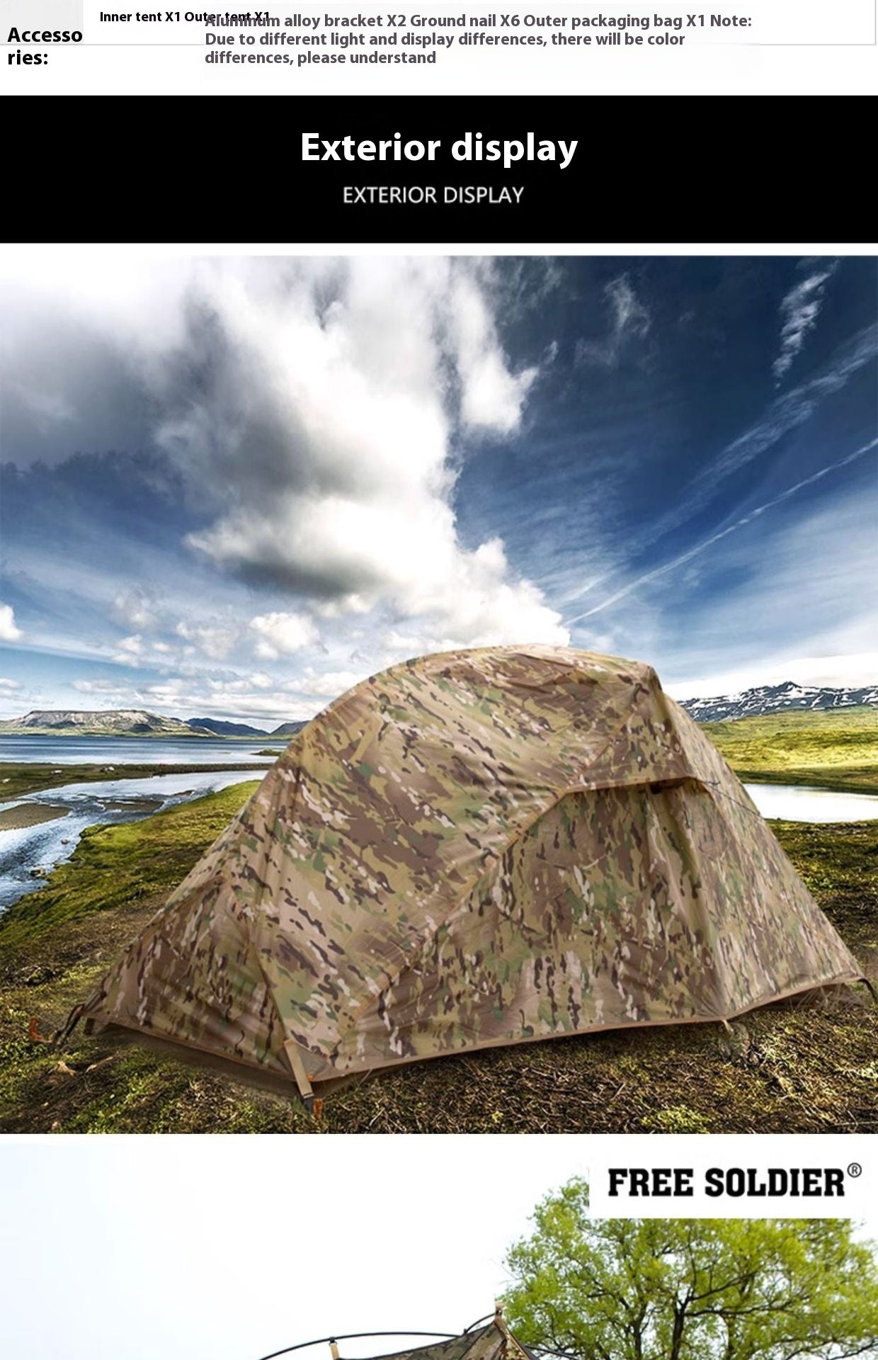 Rainproof And Sun Protection Camouflage Tent