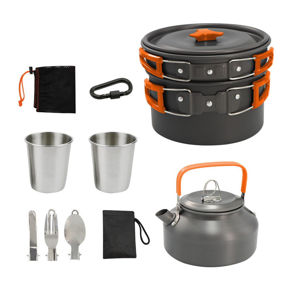 Camping Teapot Set Pot Stove