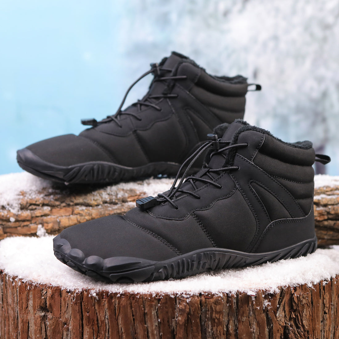 Non-slip Snow Boots Waterproof Fleece-lined