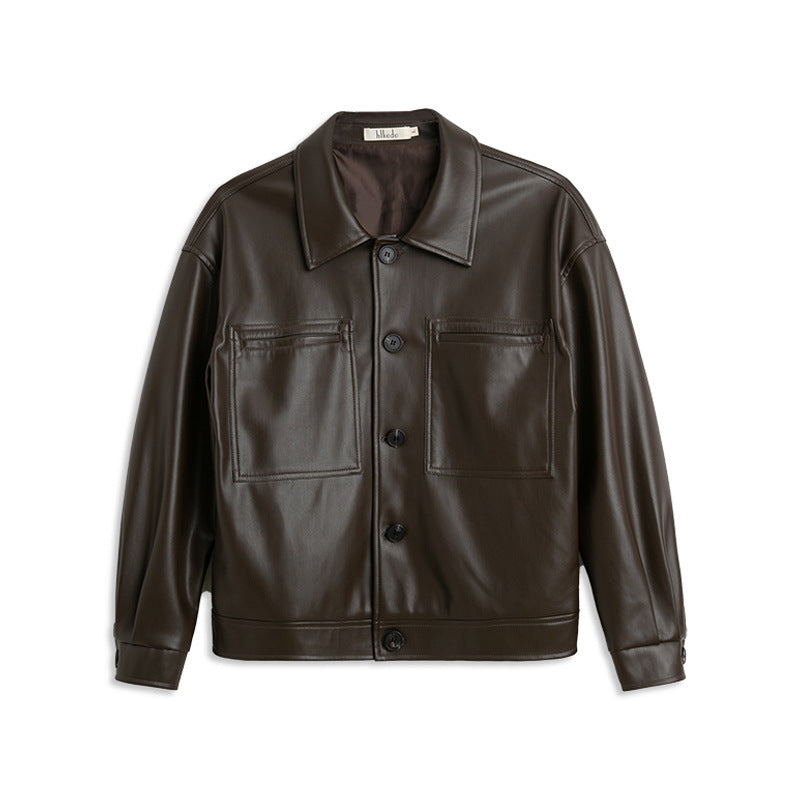 PU Autumn Leather Jacket