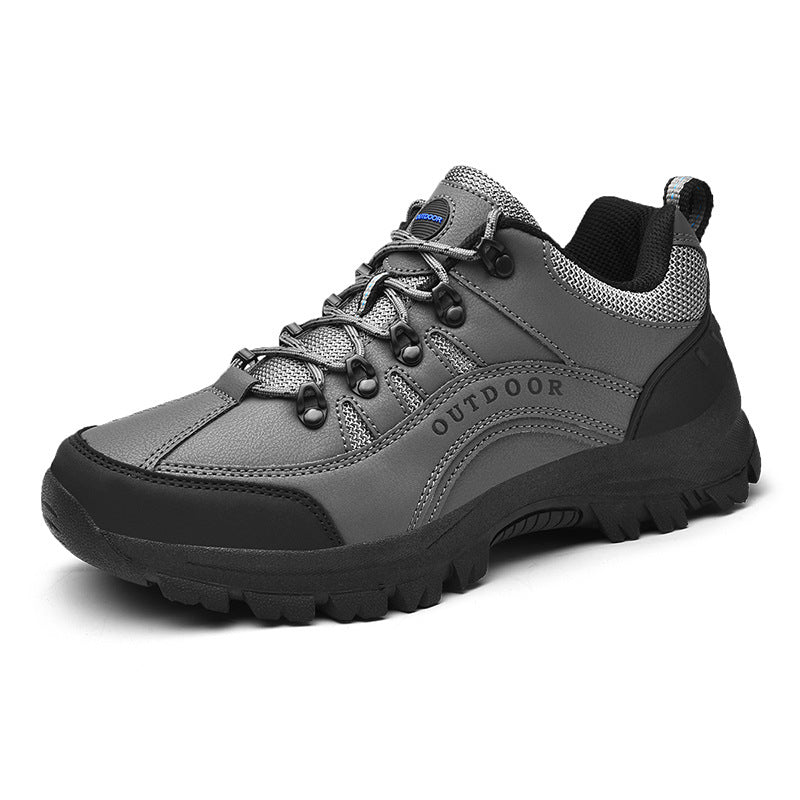 Outdoor Sports Leather Low-top Hiking Shoes