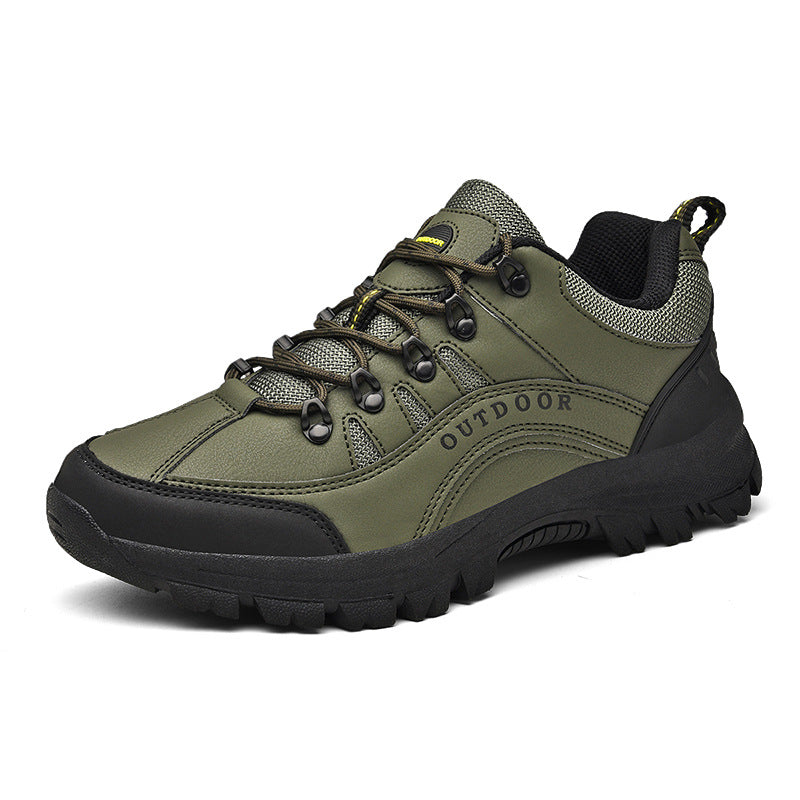 Outdoor Sports Leather Low-top Hiking Shoes