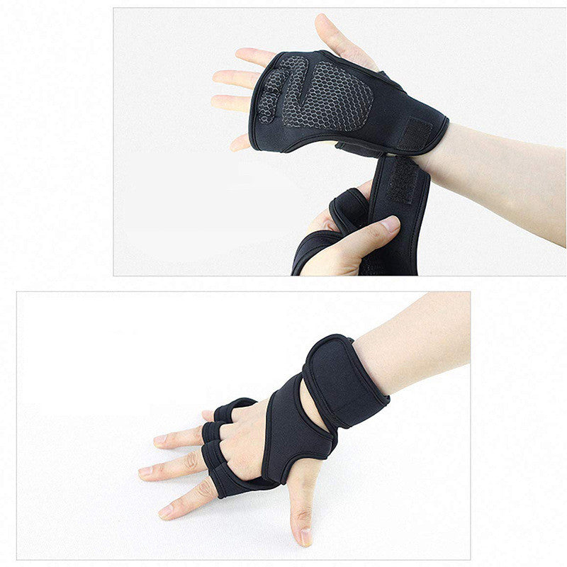 Non-slip Silicone Palm Protection Fitness Equipment Gloves