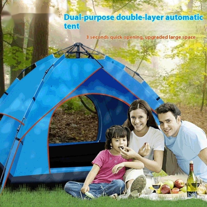 3-4 People Oxford Cloth Camping Tent