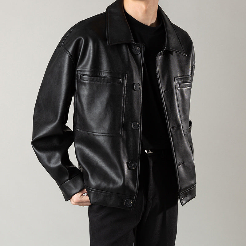 PU Autumn Leather Jacket