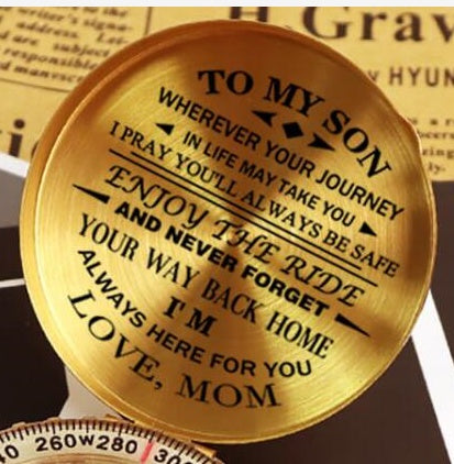 Outdoor Pocket Watch Copper Compass