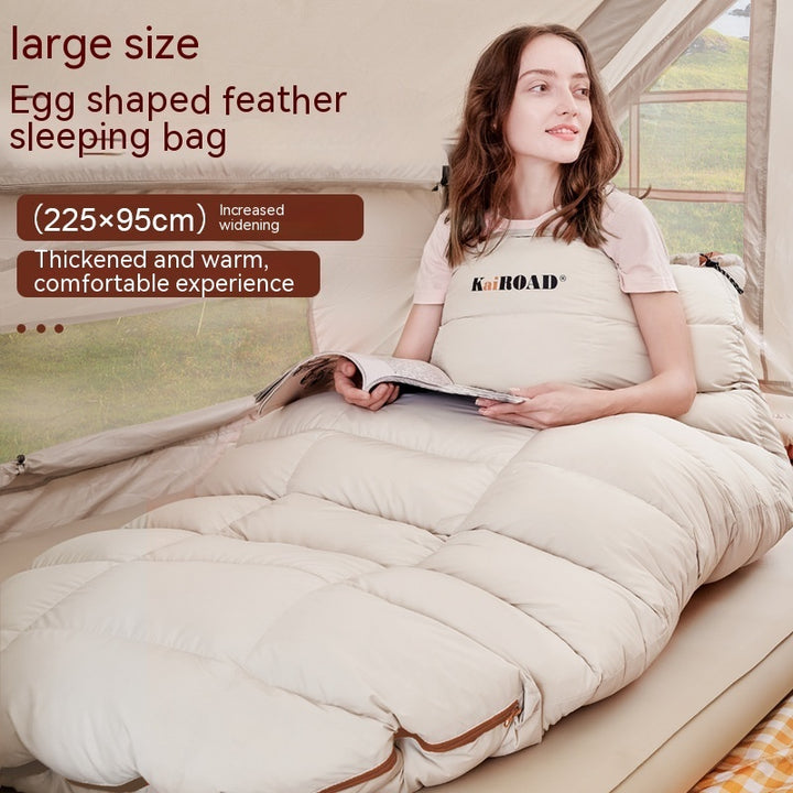 Keep Warm Egg-shaped Feather Sleeping Bag