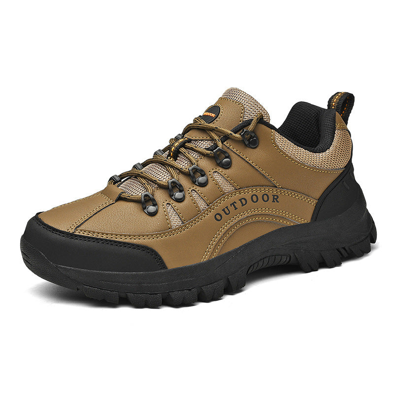 Outdoor Sports Leather Low-top Hiking Shoes