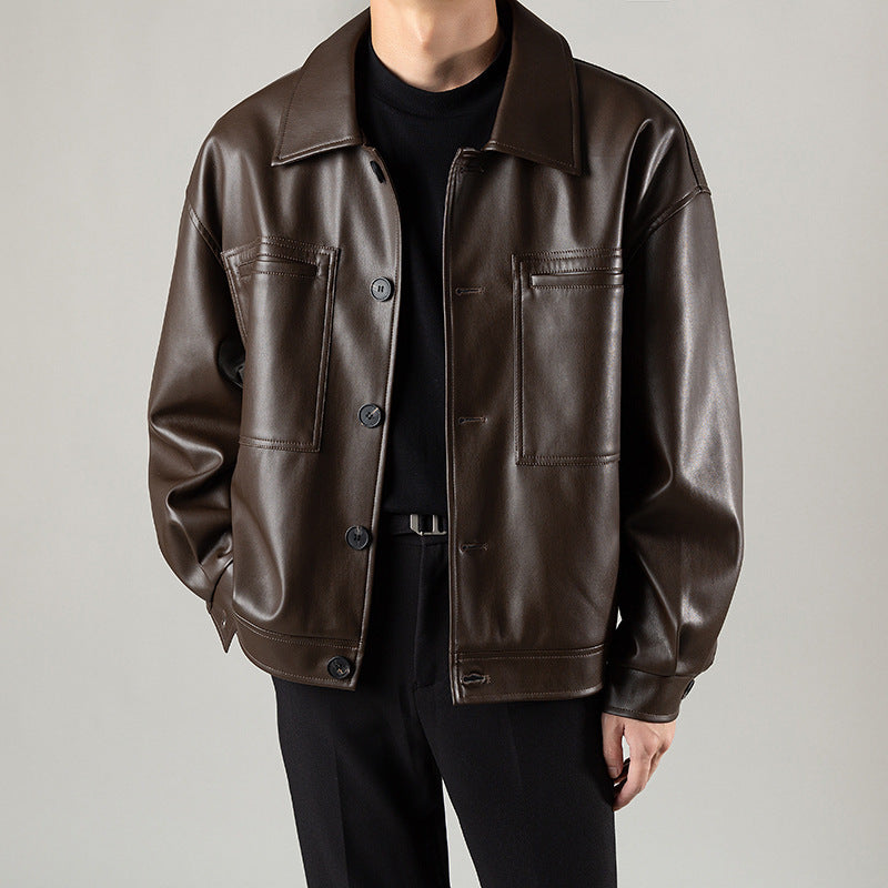 PU Autumn Leather Jacket
