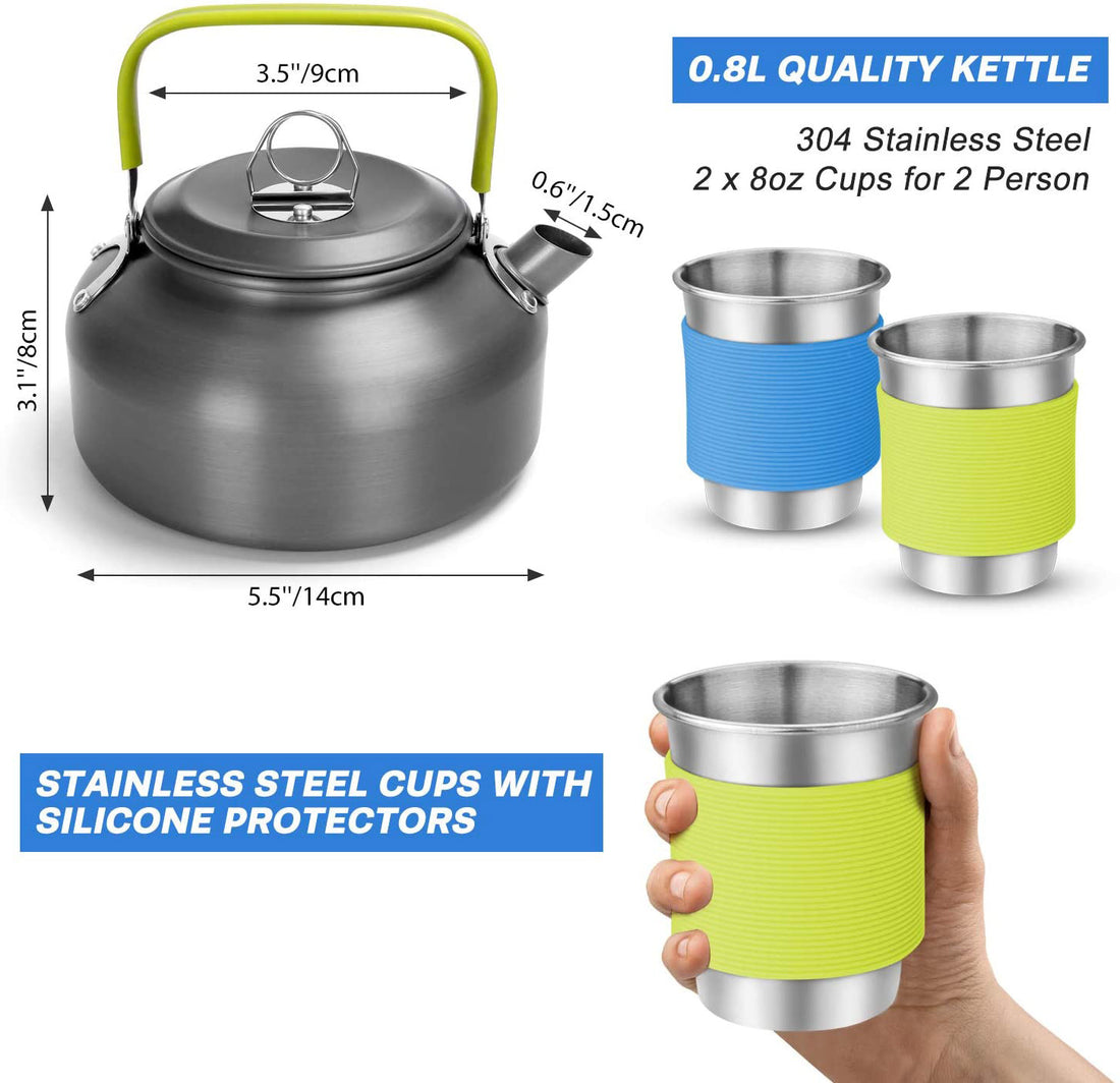 Camping Cooker Teapot Combination Picnic Pot Set