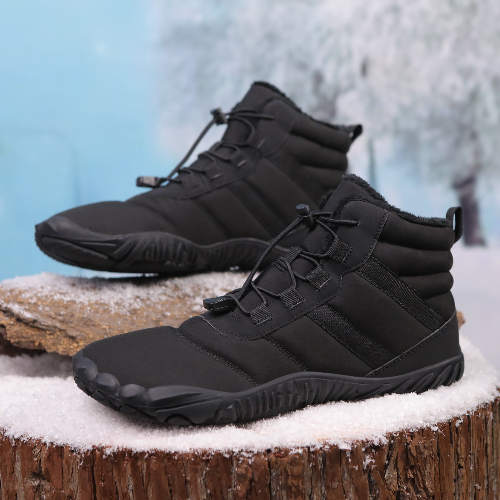 Non-slip Snow Boots Waterproof Fleece-lined