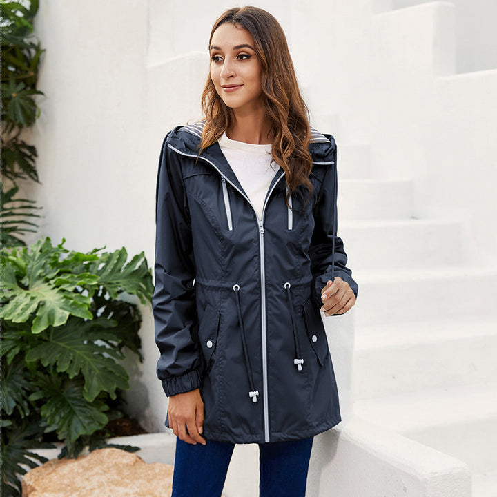 Outdoor Hiking One-piece Rain Jacket