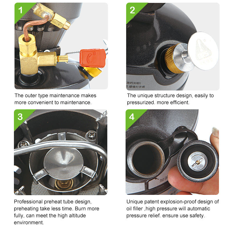 Field Oil Stove Camping One Heavy Fire Gasoline Stove