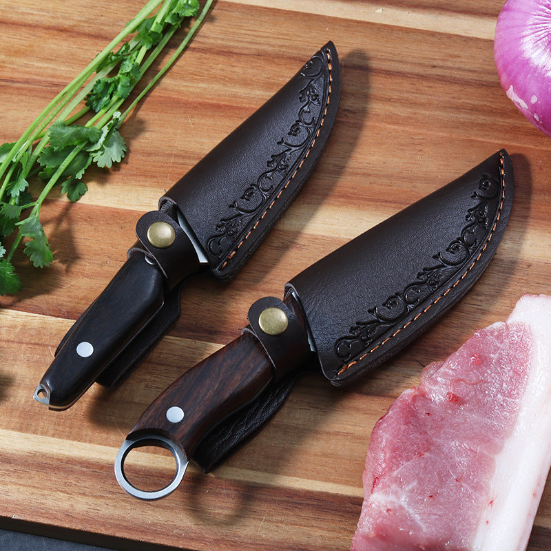 Hunting Knife With Holster Peeling