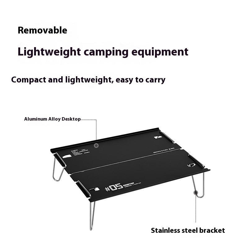 Outdoor Camping Aluminum Alloy Folding Table