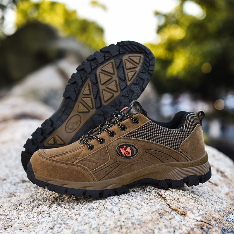 Men's Hiking Shoes Plus Velvet Warm Cotton Shoes