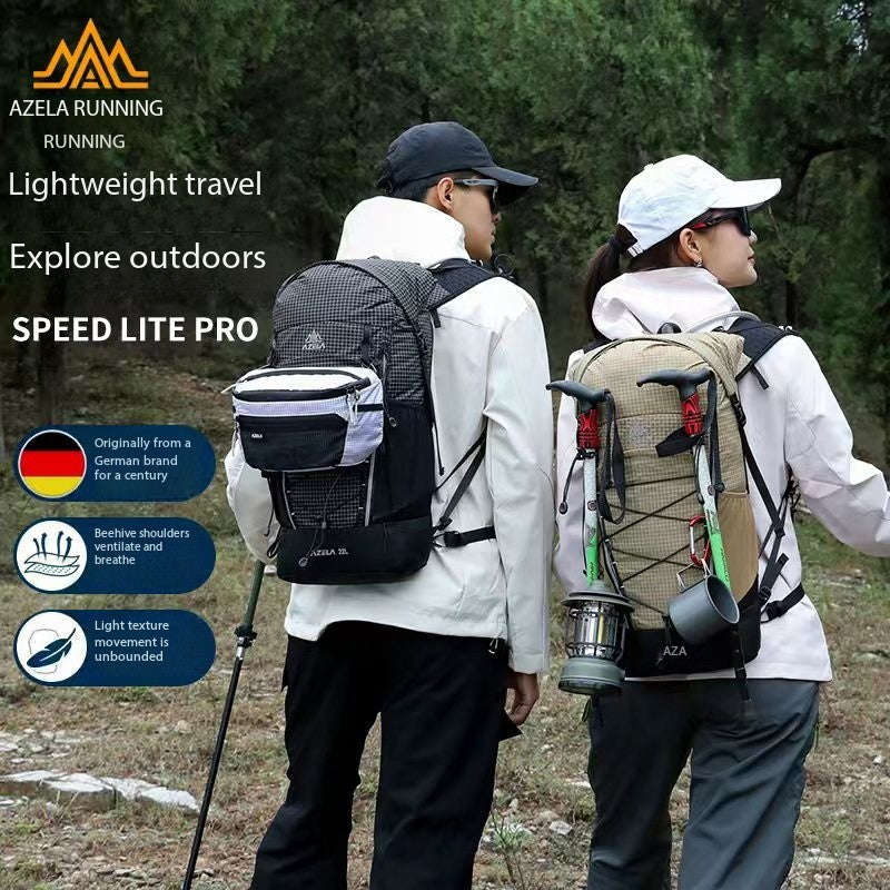 Lightweight Grid Pattern Trekking Daypack