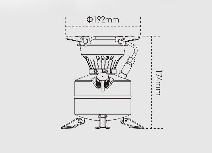 Field Oilstove Camping Integrated Fierce Fire Gasoline Stove