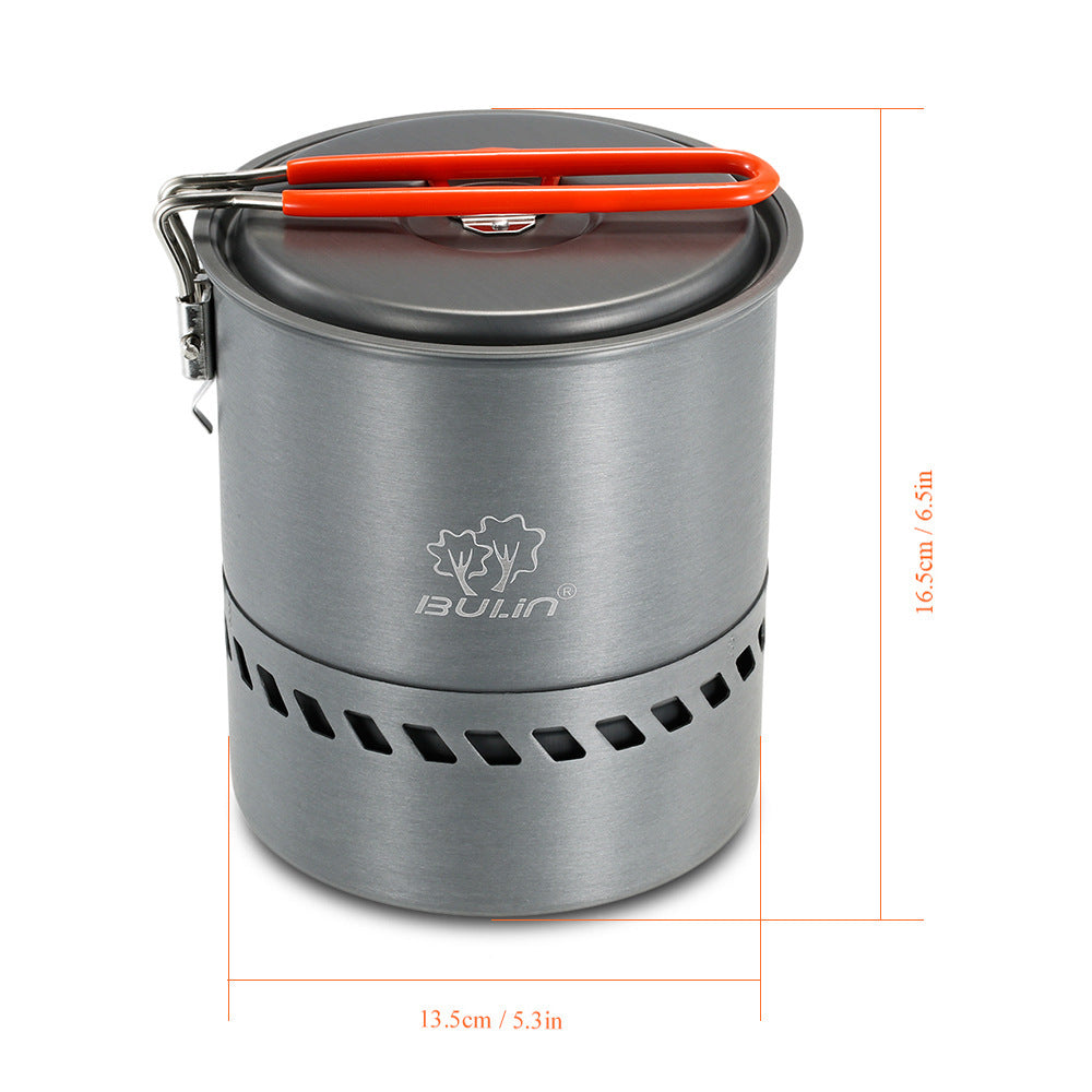 Heat-collecting Single Mountaineering Camping Portable Pot