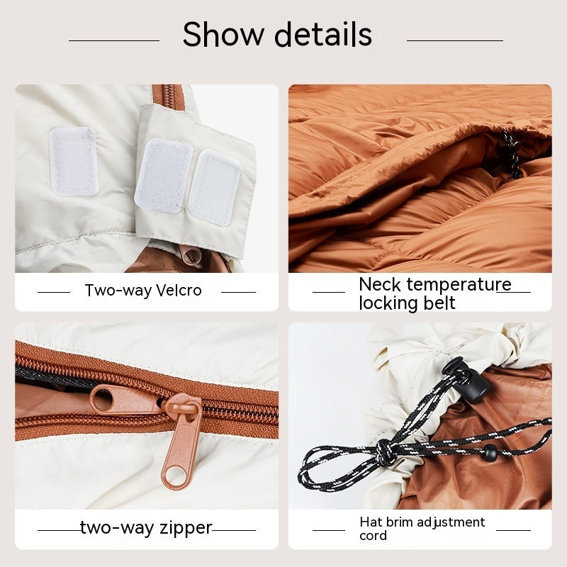 Keep Warm Egg-shaped Feather Sleeping Bag