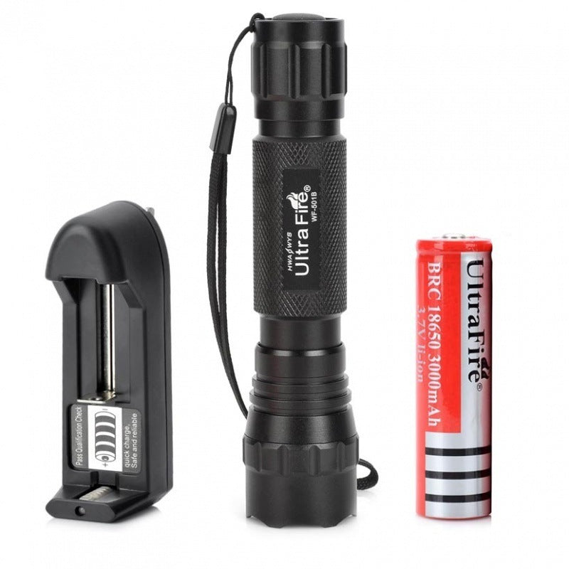 LED Strong Light  Rechargeable Long-range Flashlight