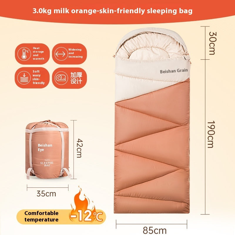 Thickened Cold Protection Warm Sleeping Bag