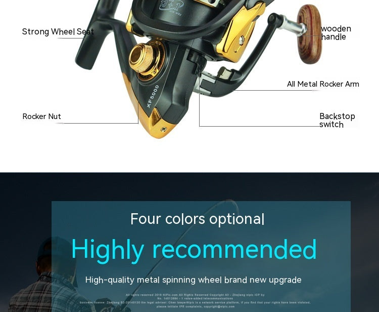 Telescopic Fishing Rod Metal Rocker Arm