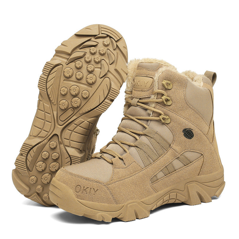 Fleece-lined Warm Snow Outdoor Climbing Boots
